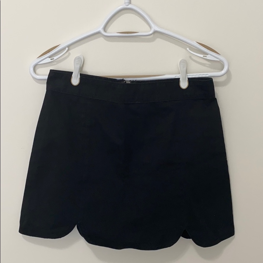 Black Denim Skirt